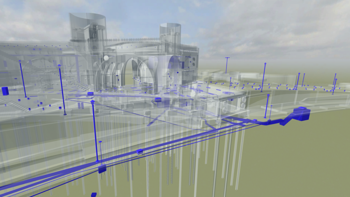 Utility coordination for an entertainment complex .