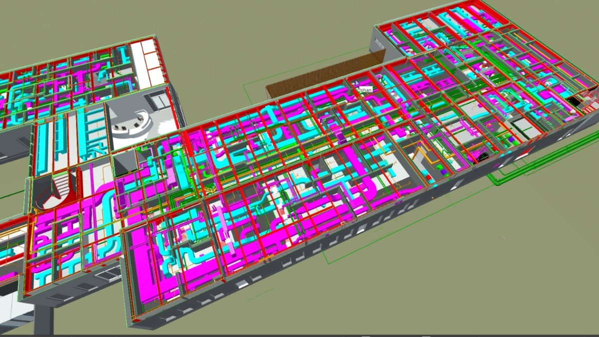 Revit content support for a large healthcare project.