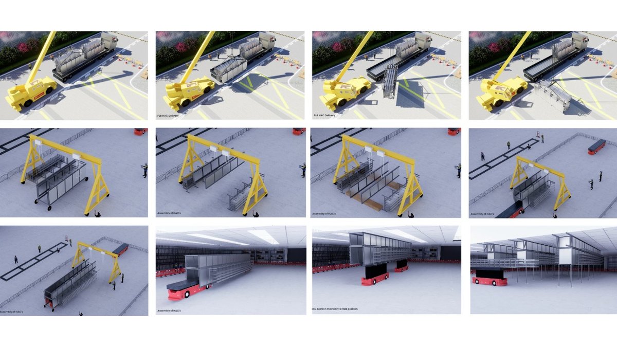 Logistic planning and modular design support for a data centre project.