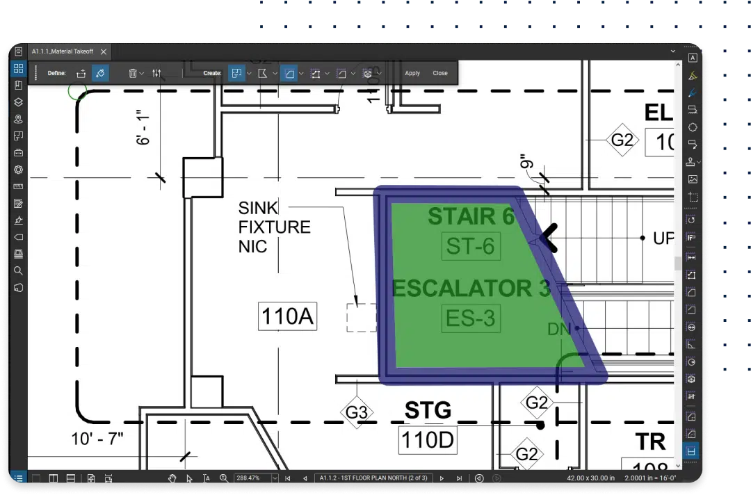 Supported a leading US GC with pre-construction stage quantification services.